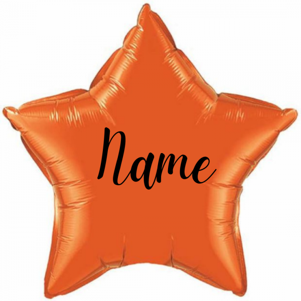 Personalisation Orange Star