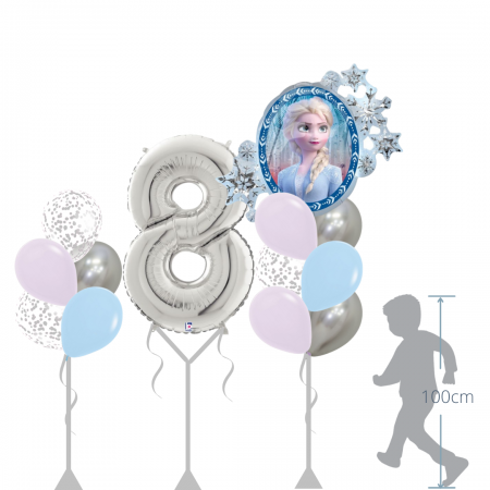 Frozen helium bouquet