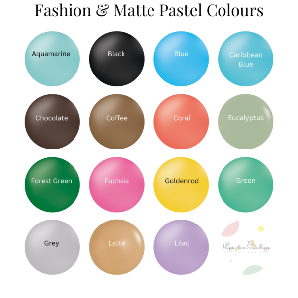 Sempertex colours - fashion & matte pastel 1